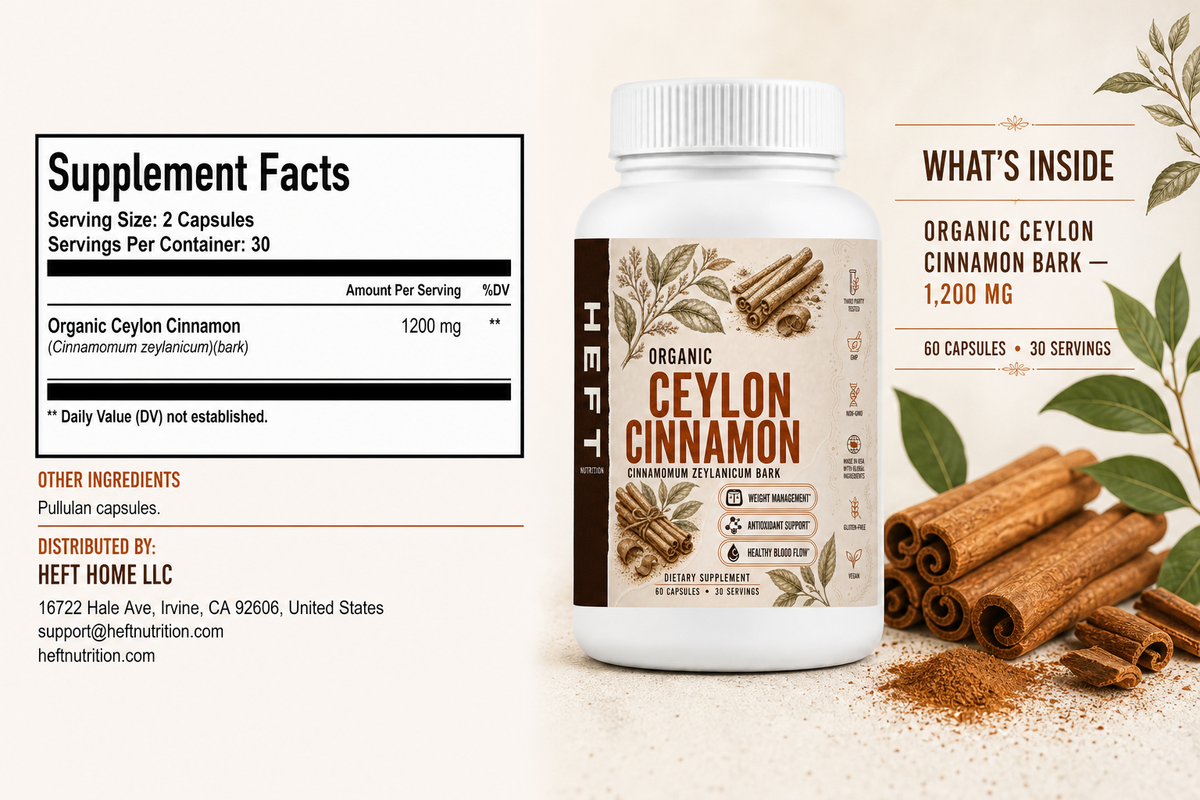 Ceylon Cinnamon Supplement Facts and ingredient overview
