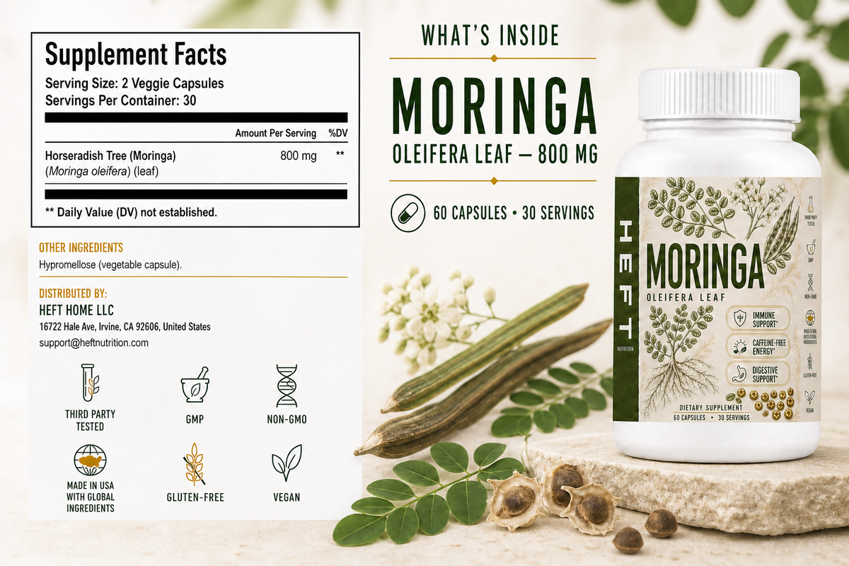 Moringa Oleifera Supplement Facts and ingredient overview