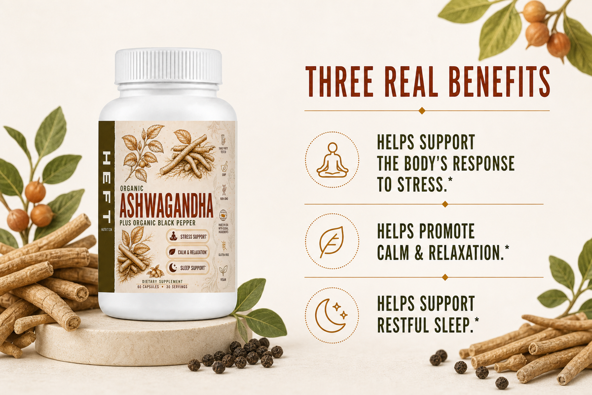 Ashwagandha product benefit highlights