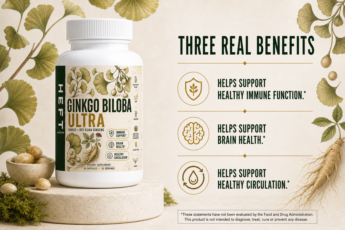 Ginkgo Biloba Ultra product benefit highlights