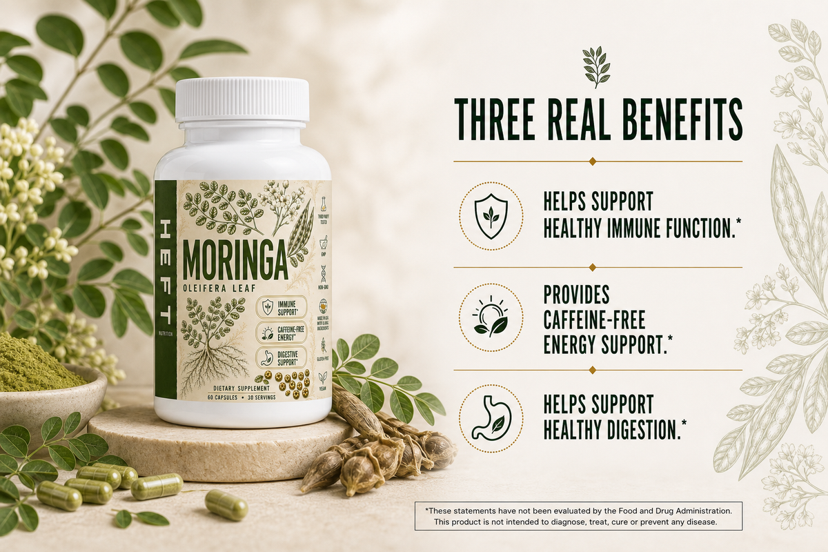 Moringa Oleifera product benefit highlights