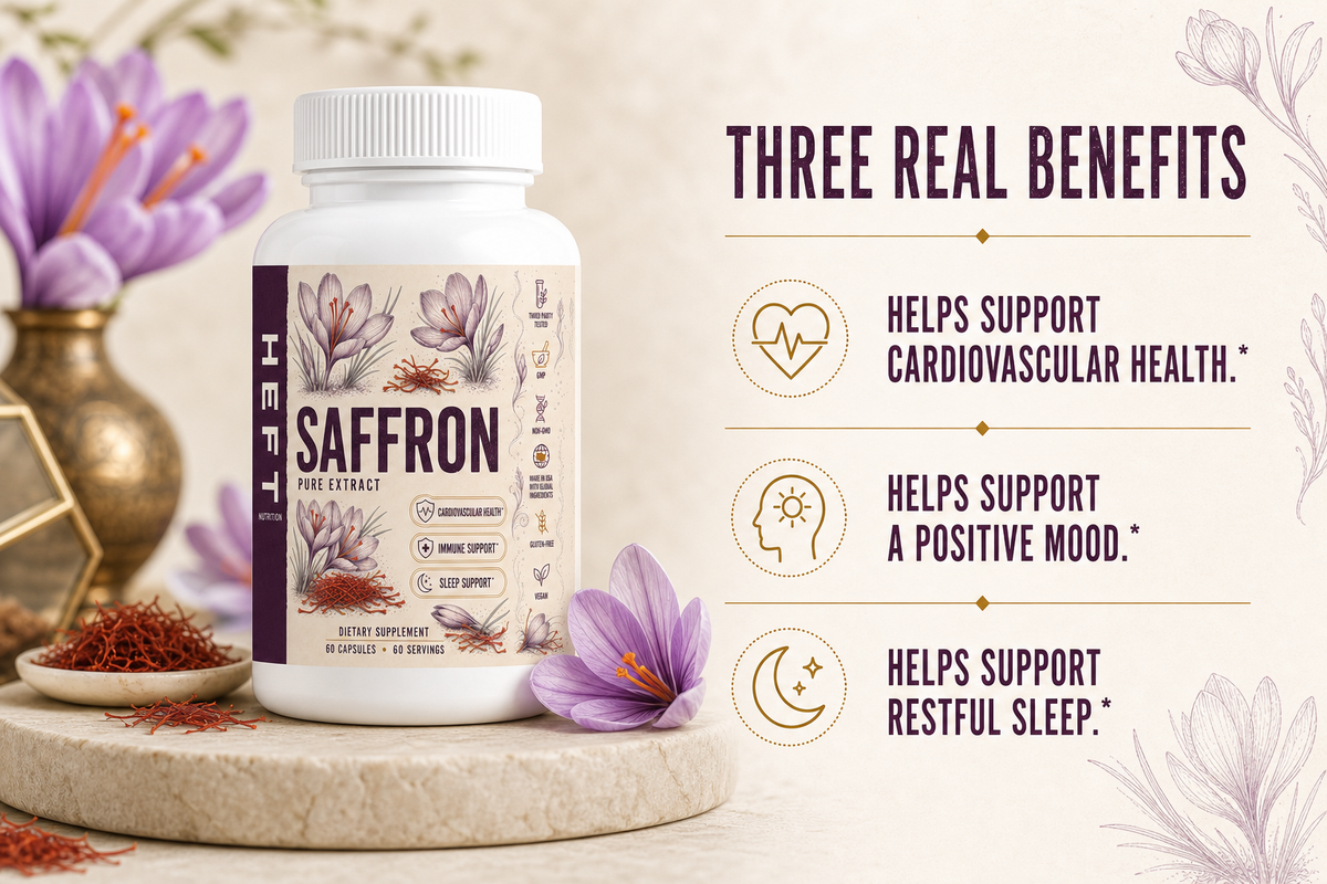 Saffron Pure product benefit highlights