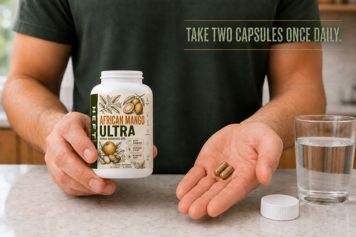 African Mango Ultra suggested daily routine