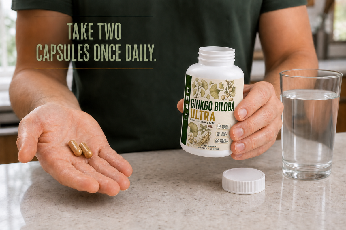 Ginkgo Biloba Ultra suggested daily routine