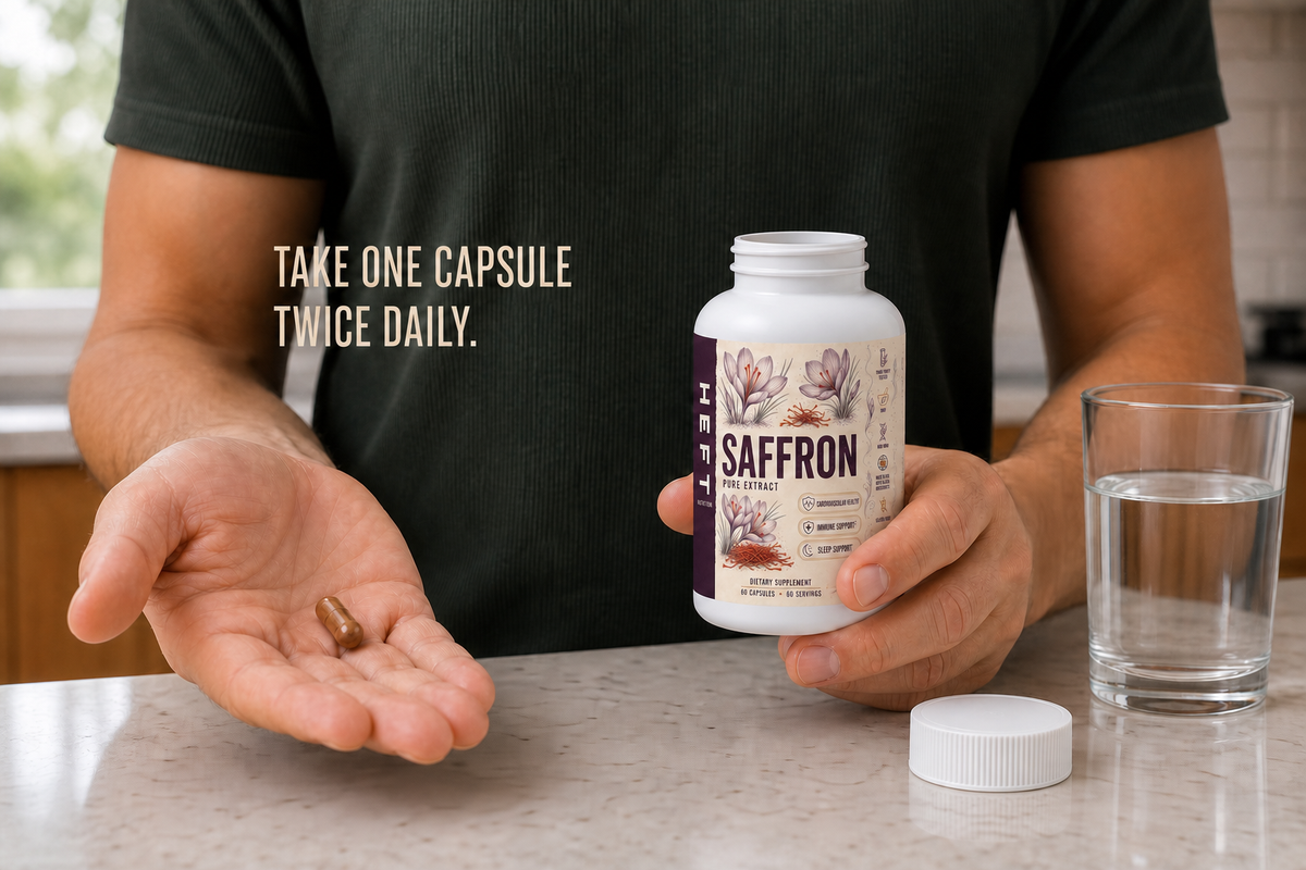 Saffron Pure suggested daily routine