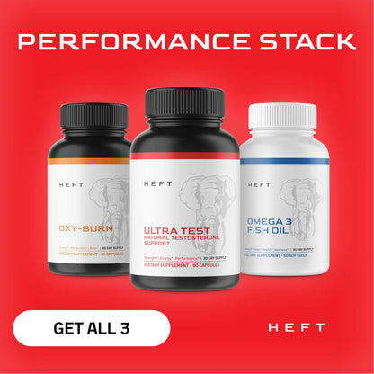 Performance Stack | Oxy Burn, Ultra Test, and Omega 3