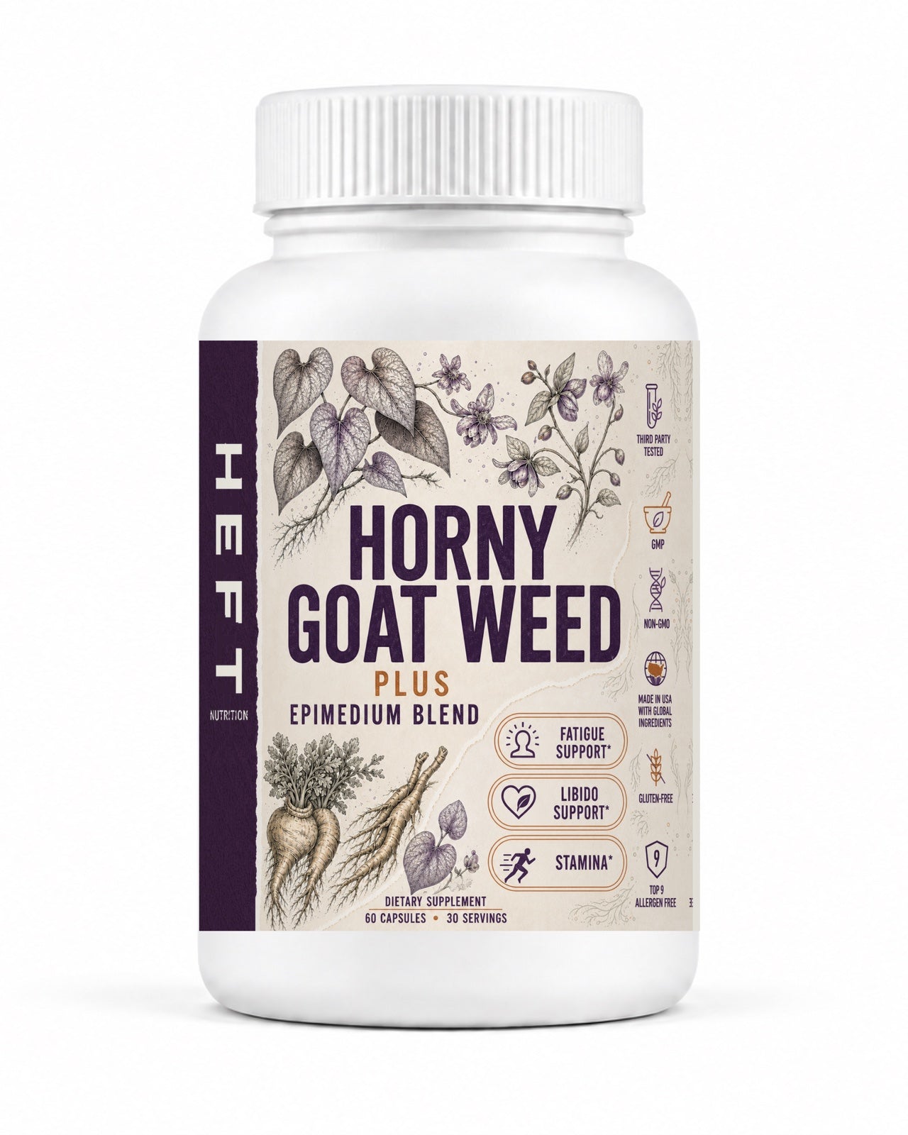 Horny Goat Weed Plus bottle render